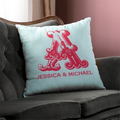 Circa in Cherry Personalized Throw Pillow